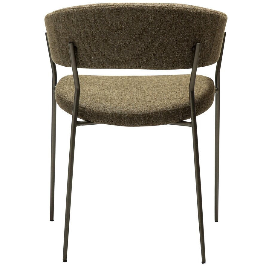 Reboot Oljifgroen Bouclé Armstoel