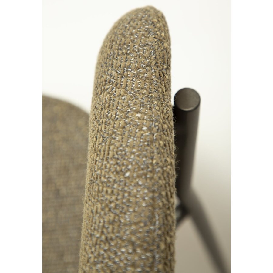 Reboot Oljifgroen Bouclé Armstoel