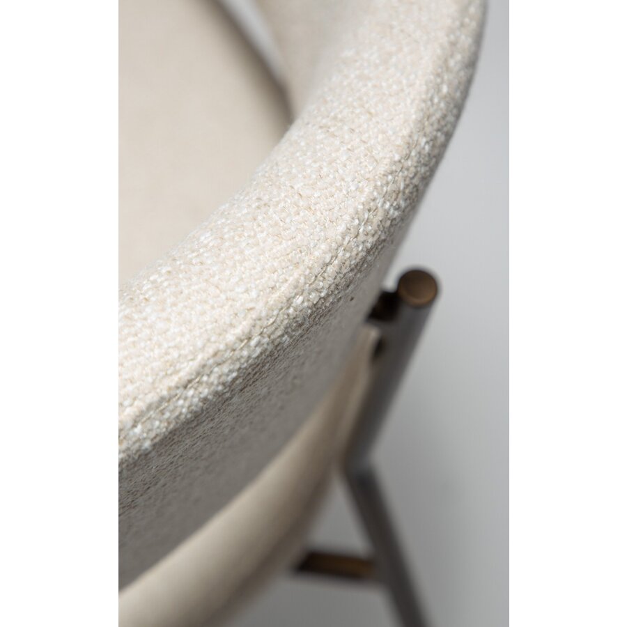 Reboot Beige Bouclé Armstoel Reboot Beige Bouclé Armstoel