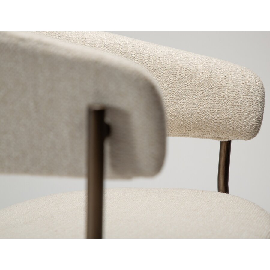 Reboot Beige Bouclé Armstoel Reboot Beige Bouclé Armstoel