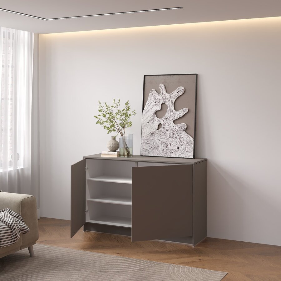 Elva Turin Taupe Dressoir 123 cm