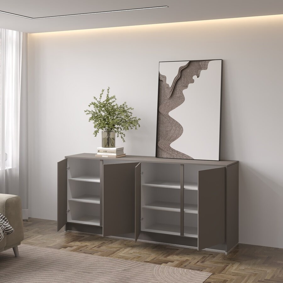 Elva Turin Taupe Dressoir 183 cm