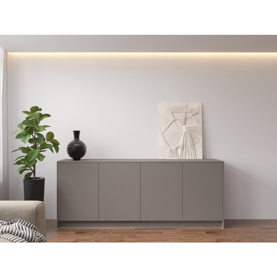 Elva Turin Taupe Dressoir 203 cm