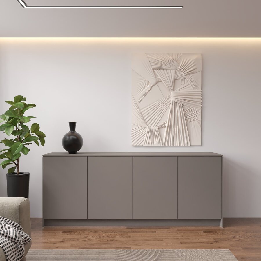 Elva Turin Taupe Dressoir 203 cm