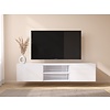 Frame 183 cm TV Wandmeubel Hoogglans Wit Frame 183 cm TV Wandmeubel Hoogglans Wit