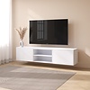 Frame 183 cm TV Wandmeubel Hoogglans Wit Frame 183 cm TV Wandmeubel Hoogglans Wit