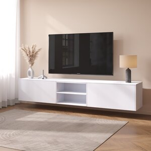 Artego Design Frame 220 cm TV Wandmeubel Turin Alpine Wit