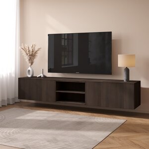Artego Design Frame 223 cm TV Wandmeubel Casella Donker Eiken
