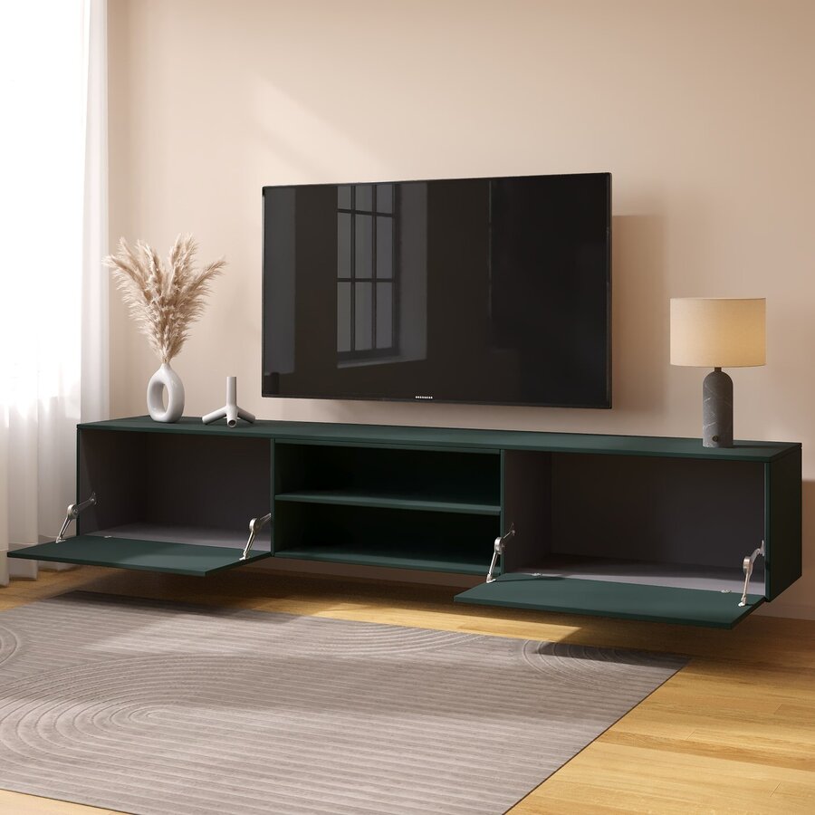 Frame 243 cm TV Wandmeubel Woudgroen Frame 243 cm TV Wandmeubel Woudgroen