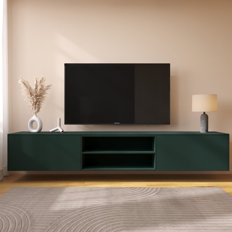 Frame 243 cm TV Wandmeubel Woudgroen Frame 243 cm TV Wandmeubel Woudgroen