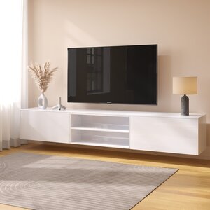 Artego Design Frame 243 cm TV Wandmeubel Hoogglans Wit