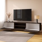 Artego Design Frame 243 cm TV Wandmeubel Casella Donker Eiken Artego Design Frame 243 cm TV Wandmeubel Casella Donker Eiken