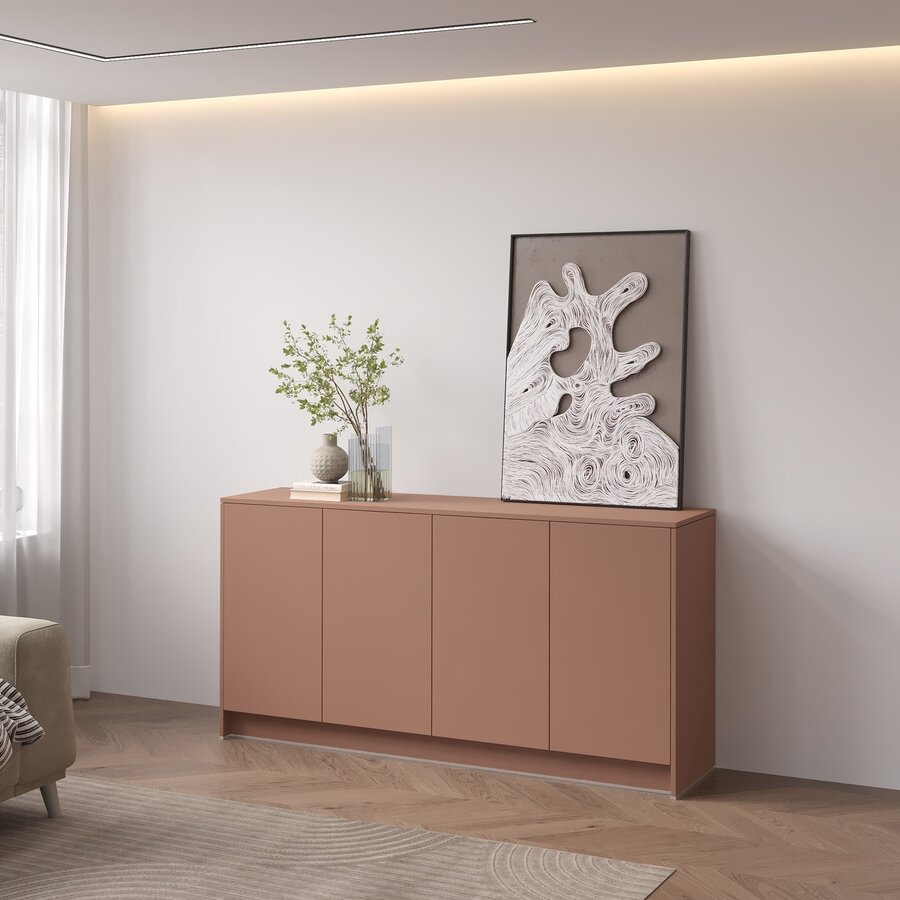 Elva Pastell Abrikoos Dressoir 163 cm