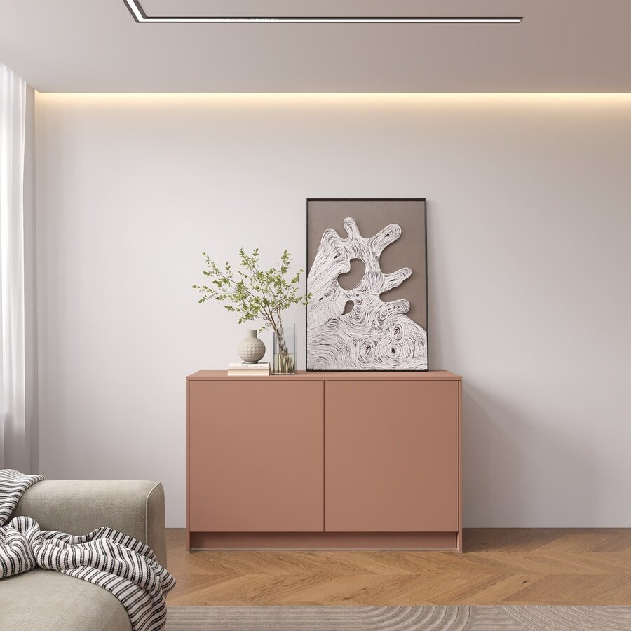 Elva Pastell Abrikoos Dressoir 123 cm