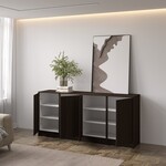 Artego Design Elva Donker Eiken Dressoir 183 cm Artego Design Elva Donker Eiken Dressoir 183 cm