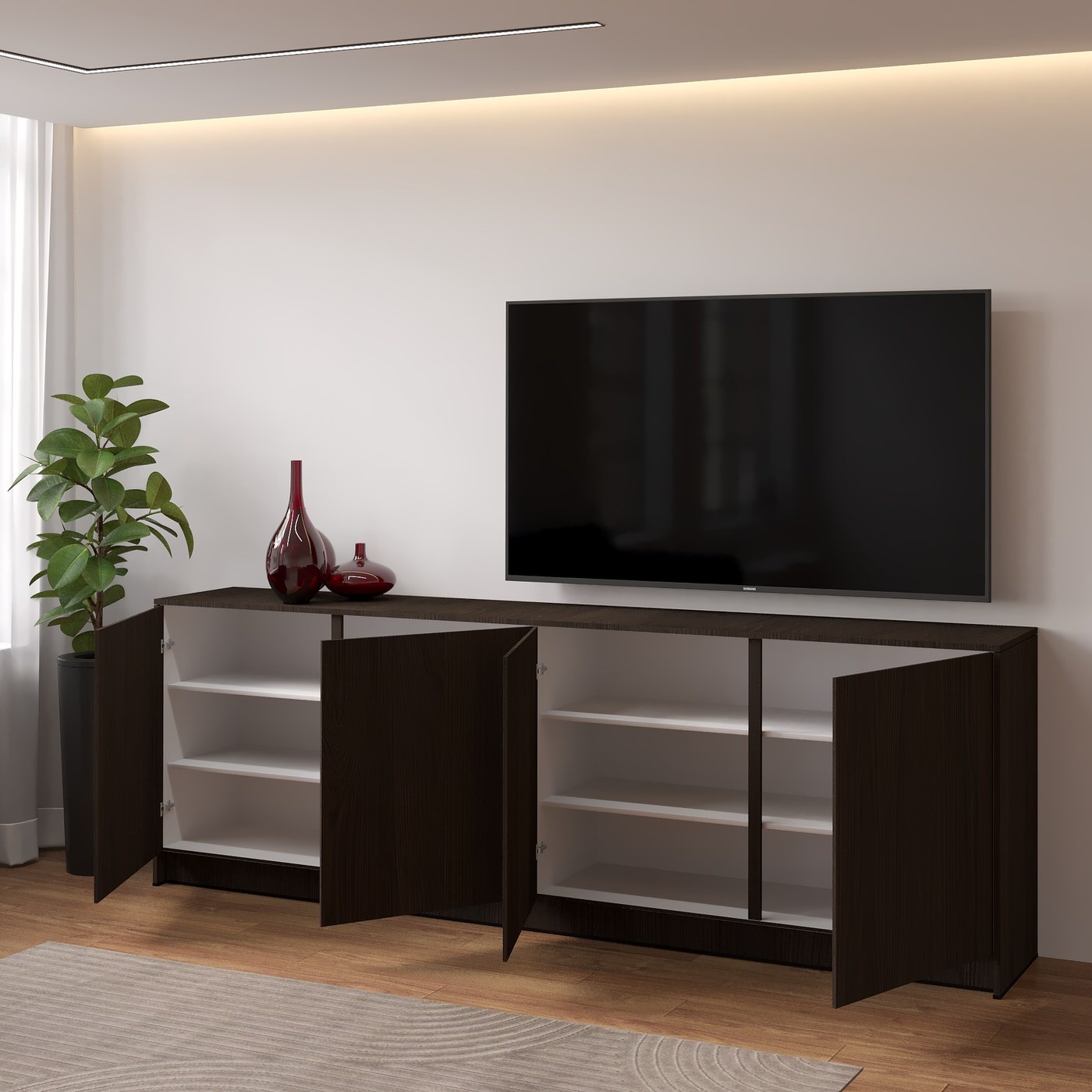 Artego Design Elva Donker Eiken Dressoir 243 cm