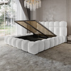 Denver 160 x 200 cm Gestoffeerd Bed Naturel