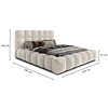 Denver 200 x 200 cm Gestoffeerd Bed Beige