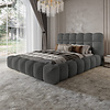 Denver 200 x 200 cm Gestoffeerd Bed Donkergrijs