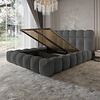 Denver 200 x 200 cm Gestoffeerd Bed Donkergrijs