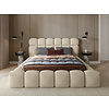 Denver 200 x 200 cm Gestoffeerd Bed Taupe