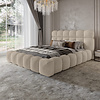 Denver 160 x 200 cm Gestoffeerd Bed Taupe