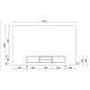 Frame 243 cm TV Wandmeubel Woudgroen Frame 243 cm TV Wandmeubel Woudgroen