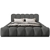 Dallas 160 x 200 cm Gestoffeerd Bed Donkergrijs