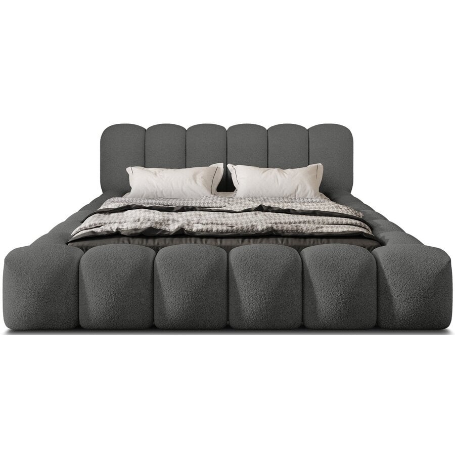 Dallas 180 x 200 cm Gestoffeerd Bed Donkergrijs