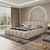 Dallas 180 x 200 cm Gestoffeerd Bed Taupe