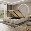 Dallas 180 x 200 cm Gestoffeerd Bed Taupe