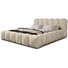 Dallas 180 x 200 cm Gestoffeerd Bed Taupe