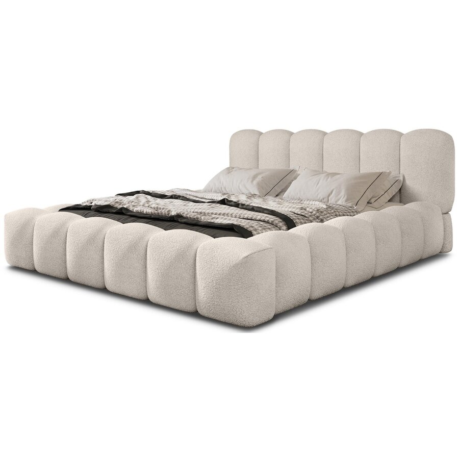 Dallas 180 x 200 cm Gestoffeerd Bed Beige