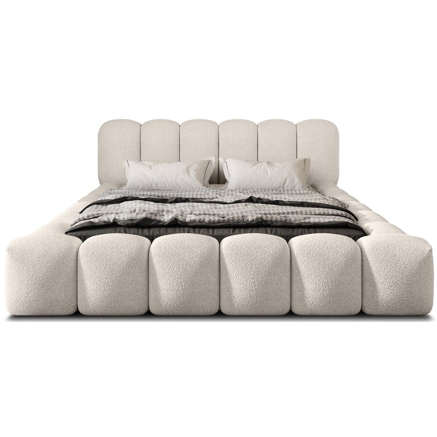 Dallas 180 x 200 cm Gestoffeerd Bed Beige