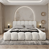 Dallas 180 x 200 cm Gestoffeerd Bed Naturel