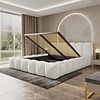 Dallas 200 x 200 cm Gestoffeerd Bed Naturel