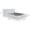 Alma 140 x 200 cm Gestoffeerd Bed Naturel