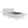 Alma 180 x 200 cm Gestoffeerd Bed Naturel