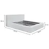 Alma 160 x 200 cm Gestoffeerd Bed Donkergrijs