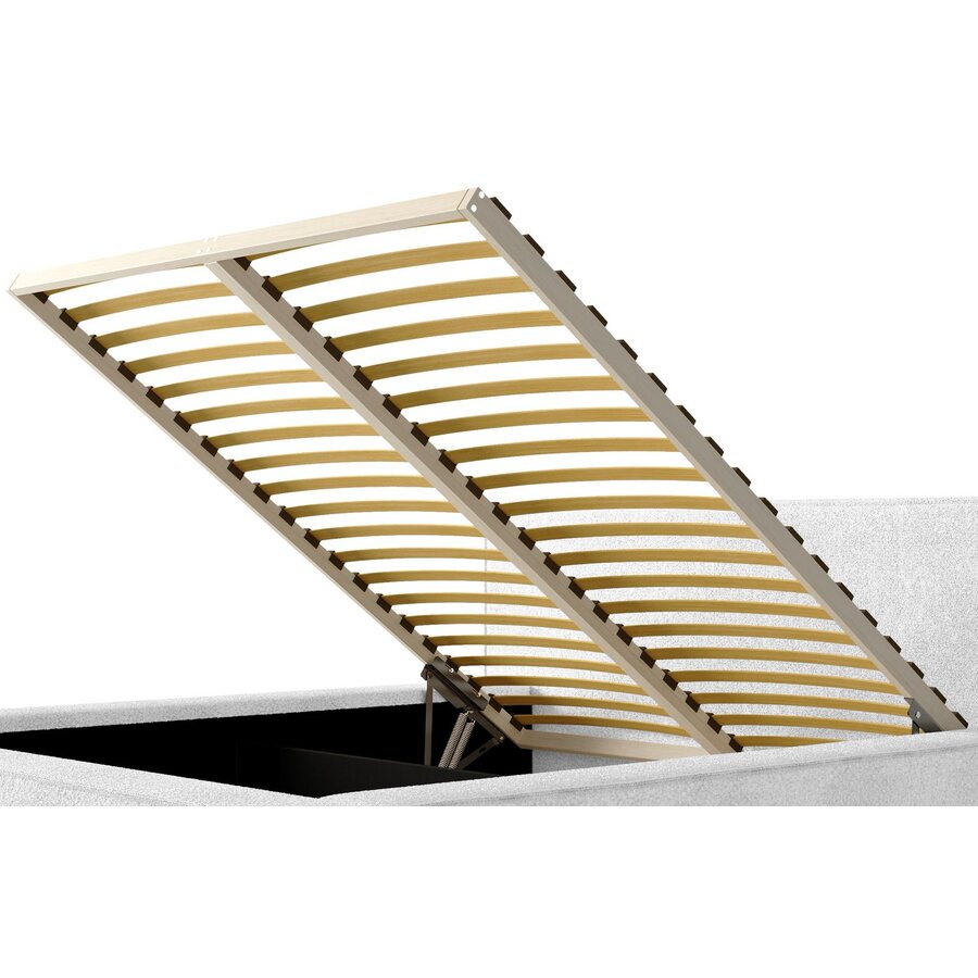 Alma 140 x 200 cm Gestoffeerd Bed Naturel