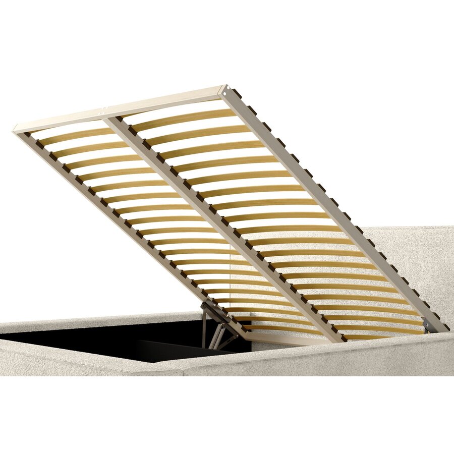 Alma 160 x 200 cm Gestoffeerd Bed Beige