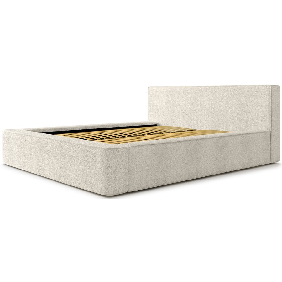Alma 160 x 200 cm Gestoffeerd Bed Beige