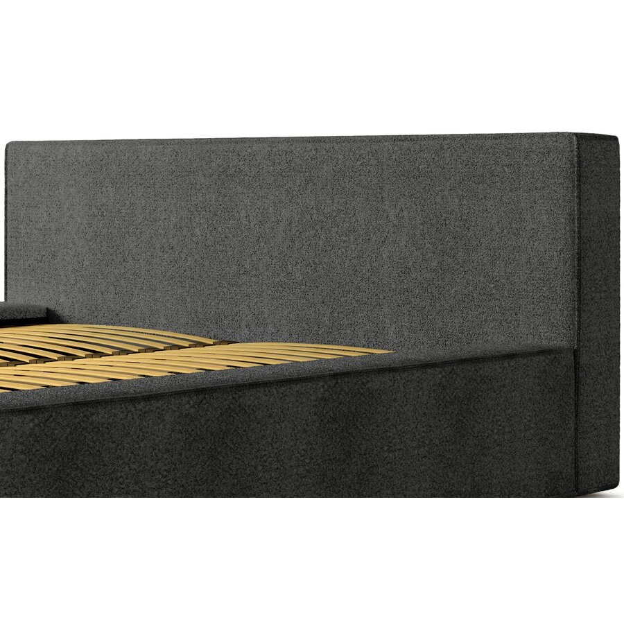 Alma 180 x 200 cm Gestoffeerd Bed Donkergrijs