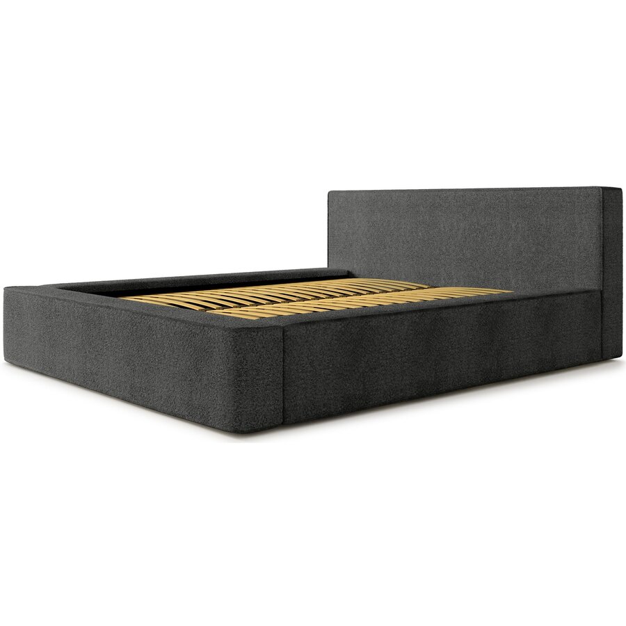 Alma 160 x 200 cm Gestoffeerd Bed Donkergrijs