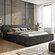 Alma 140 x 200 cm Gestoffeerd Bed Donkergrijs