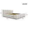 Adell 140 x 200 cm Gestoffeerd Bed Taupe