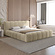 Adell 200 x 200 cm Gestoffeerd Bed Taupe