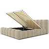 Adell 200 x 200 cm Gestoffeerd Bed Taupe