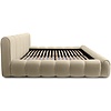 Adell 180 x 200 cm Gestoffeerd Bed Taupe