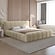 Adell 140 x 200 cm Gestoffeerd Bed Taupe